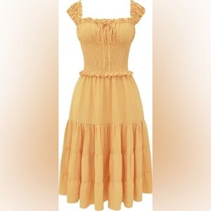 House of CB Phedra Ruffle Smocked Bodice Sundress
